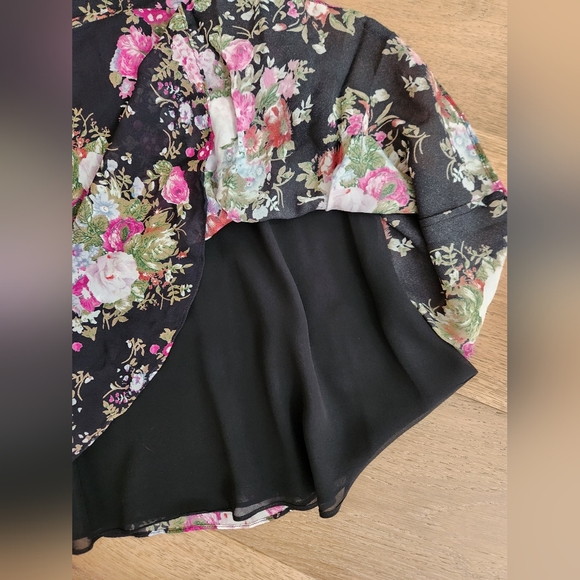 Loveshackfancy Garner Frill-Sleeve Floral Mini Dress, size 6 - Picture 12 of 13